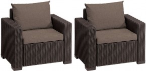 Комплект кресел Калифорния (California chair) коричневые в Елабуге - elabuga.mebel24.online | фото 2