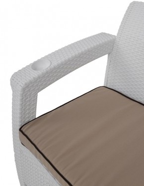 Комплект на балкон Yalta Premium Balcony Set (Ялта) белый (+подушки под спину) в Елабуге - elabuga.mebel24.online | фото 3