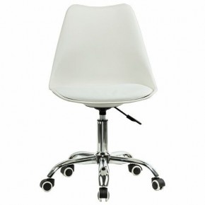 Кресло стул BRABIX "Eames MG-310 CH", хром, пластик белый, экокожа белая, 532923 в Елабуге - elabuga.mebel24.online | фото 1