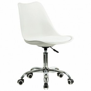 Кресло стул BRABIX "Eames MG-310 CH", хром, пластик белый, экокожа белая, 532923 в Елабуге - elabuga.mebel24.online | фото 2