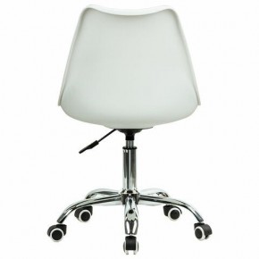 Кресло стул BRABIX "Eames MG-310 CH", хром, пластик белый, ткань серая, 532924 в Елабуге - elabuga.mebel24.online | фото 4