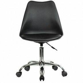 Кресло стул BRABIX "Eames MG-310 CH", хром, пластик черный, экокожа черная, 532925 в Елабуге - elabuga.mebel24.online | фото 1