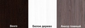 Кровать-чердак Пионер 1 (800*1900) Белое дерево, Анкор темный, Венге в Елабуге - elabuga.mebel24.online | фото 3