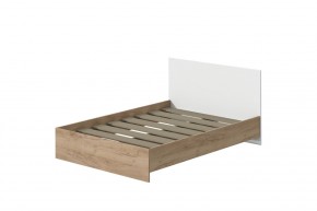 Кровать Эконом 900 (Дуб крафт золотой/Белый текстурный) в Елабуге - elabuga.mebel24.online | фото