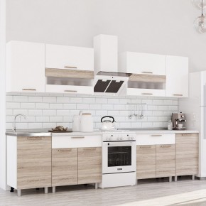 Кухня Айсбери 2.4 м (Белый/Дуб Сонома) в Елабуге - elabuga.mebel24.online | фото
