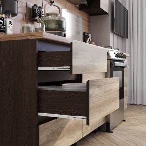 Кухня Энигма 1.6 м (венге/дуб каньон) в Елабуге - elabuga.mebel24.online | фото 2