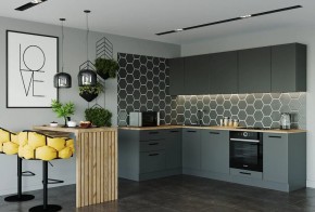 Кухня угловая Антрацит 2600х1600 (Стол. 38мм) в Елабуге - elabuga.mebel24.online | фото 1
