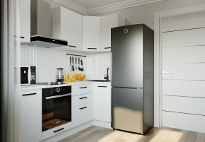 Кухонный гарнитур Белый Глянец 2200*1000 (Стол. 38мм) в Елабуге - elabuga.mebel24.online | фото