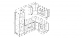 Кухонный гарнитур Белый Глянец 2400*1600 (Стол. 26мм) в Елабуге - elabuga.mebel24.online | фото 2