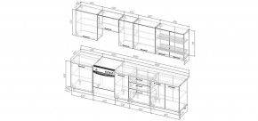 Кухонный гарнитур Белый Глянец 3000 (Стол. 26мм) в Елабуге - elabuga.mebel24.online | фото 2