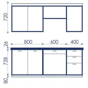 Кухонный гарнитур Ольвия-6 (1.8м) в Елабуге - elabuga.mebel24.online | фото 4