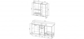Кухонный гарнитур Старое Дерево 1600 h950 (Стол. 38мм) в Елабуге - elabuga.mebel24.online | фото 2