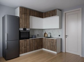 Кухонный гарнитур Старое Дерево 2200*1700 (Стол. 26мм) в Елабуге - elabuga.mebel24.online | фото