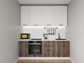 Кухонный гарнитур Старое Дерево 2200 h950 (Стол. 38мм) в Елабуге - elabuga.mebel24.online | фото