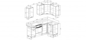 Кухонный гарнитур угловой Каппучино 2000*1200 (Стол. 38мм) в Елабуге - elabuga.mebel24.online | фото 2