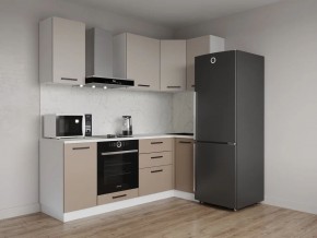 Кухонный гарнитур угловой Каппучино 2200*1000 (Стол. 38мм) в Елабуге - elabuga.mebel24.online | фото