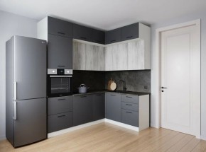 Кухонный гарнитур угловой Санторини 2200*1700 (Стол. 38мм) в Елабуге - elabuga.mebel24.online | фото 1