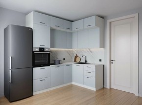 Кухонный гарнитур угловой Смоки 2200*1700 (Стол. 26мм) в Елабуге - elabuga.mebel24.online | фото