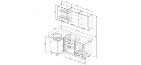Кухонный гарнитур угловой Вегас 1000*1800 (Стол. 26мм) в Елабуге - elabuga.mebel24.online | фото 2