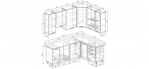 Кухонный гарнитур Умбра 2200*1600 h950 (Стол. 26мм) в Елабуге - elabuga.mebel24.online | фото 2