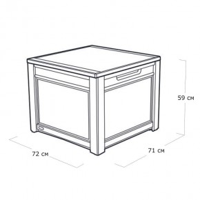 Квадратный сундук Cube Rattan 208 л в Елабуге - elabuga.mebel24.online | фото 5