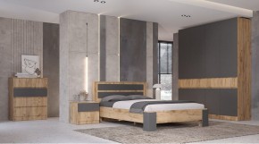 ЛЕНОРА Спальный гарнитур (модульный) графит в Елабуге - elabuga.mebel24.online | фото