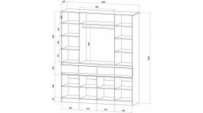 ЛЕНОРА Спальный гарнитур (модульный) графит в Елабуге - elabuga.mebel24.online | фото 9