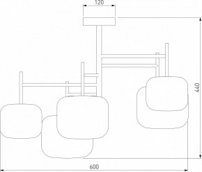 Люстра на штанге Eurosvet Jar 70128/5 хром в Елабуге - elabuga.mebel24.online | фото 4