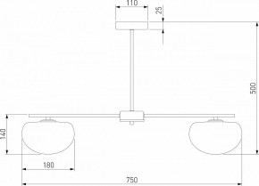 Люстра на штанге Eurosvet Like 30190/5 латунь в Елабуге - elabuga.mebel24.online | фото 4