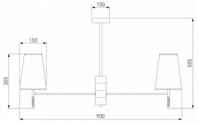 Люстра на штанге Eurosvet Milazzo 60137/8 хром в Елабуге - elabuga.mebel24.online | фото 3