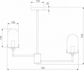 Люстра на штанге Eurosvet Pluto 60156/8 хром в Елабуге - elabuga.mebel24.online | фото 4