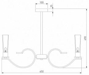 Люстра на штанге Eurosvet Rosher 60141/6 хром в Елабуге - elabuga.mebel24.online | фото 2