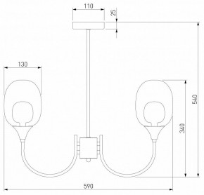 Люстра на штанге Eurosvet Spritz 70217/6 латунь в Елабуге - elabuga.mebel24.online | фото 5