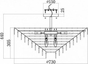 Люстра на штанге Maytoni Mazzo MOD130CL-14G в Елабуге - elabuga.mebel24.online | фото 4