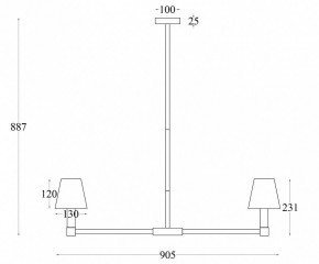 Люстра на штанге Maytoni Tet-a-tet MOD104PL-09B в Елабуге - elabuga.mebel24.online | фото 4