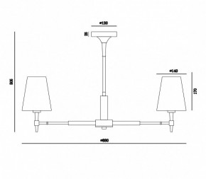 Люстра на штанге Maytoni Zaragoza H001CL-07BS в Елабуге - elabuga.mebel24.online | фото 4