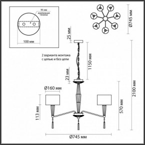 Люстра на штанге Odeon Light Latte 5403/7 в Елабуге - elabuga.mebel24.online | фото 8