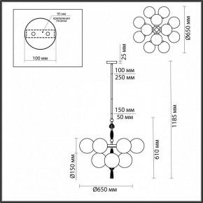 Люстра на штанге Odeon Light Palle 5405/12 в Елабуге - elabuga.mebel24.online | фото 4