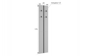 МЕРСИ Прихожая (модульная) графит в Елабуге - elabuga.mebel24.online | фото 2