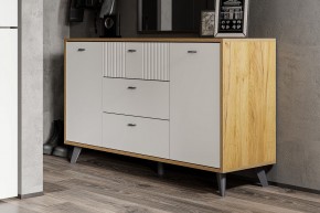 МИЛАН Гостиная (Дуб Золотой/Белый Матовый) модульная в Елабуге - elabuga.mebel24.online | фото 10