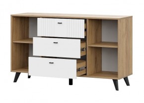 МИЛАН Спальня (Дуб Золотой/Белый матовый) в Елабуге - elabuga.mebel24.online | фото 15