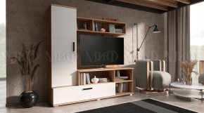 МИНИ Стенка (1500) ЛДСП (Белый глянец/дуб крафт) в Елабуге - elabuga.mebel24.online | фото