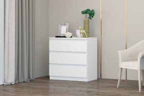 МС "Хилтон" Комод №2 800 (3 ящ.) белый текстурный в Елабуге - elabuga.mebel24.online | фото
