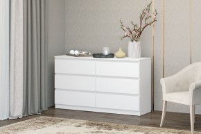 МС "Хилтон" Комод №5 1400 (6 ящ.) белый текстурный в Елабуге - elabuga.mebel24.online | фото