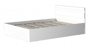 МС "Хилтон" Кровать 1,4 (Белый текстурный) 1400*2000 в Елабуге - elabuga.mebel24.online | фото