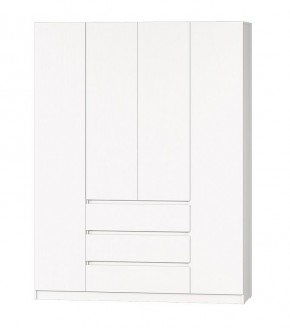 МС "Хилтон" Шкаф №1 1600 (Белый текстурный) в Елабуге - elabuga.mebel24.online | фото