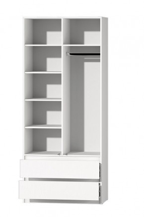 МС "Хилтон" Шкаф №3 900 (Белый текстурный) в Елабуге - elabuga.mebel24.online | фото 3