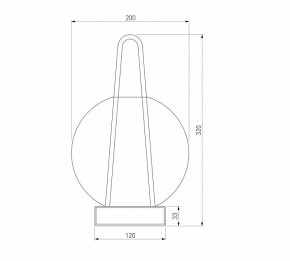 Настольная лампа декоративная Eurosvet Frasco 80507/1 черный в Елабуге - elabuga.mebel24.online | фото 3