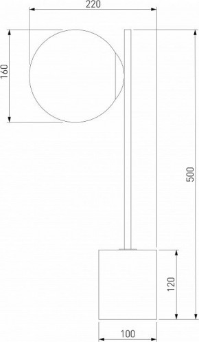 Настольная лампа декоративная Eurosvet Marbella 01157/1 черный в Елабуге - elabuga.mebel24.online | фото 3