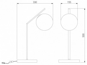 Настольная лампа декоративная Eurosvet Shape 01213/1 хром в Елабуге - elabuga.mebel24.online | фото 3